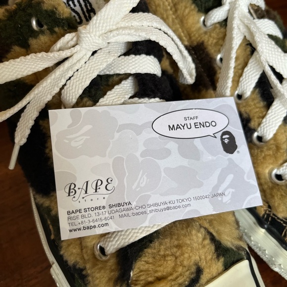 A Bathing Ape Men’s 1st Camo Boa Ape Sta Low Sneakers Shoes Bape - Picture 17 of 17